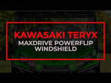 Photo of SuperATV Kawasaki Teryx MaxDrive Power Flip Windshield by SuperATV - Premium Windshields for UTVs / Side by Sides