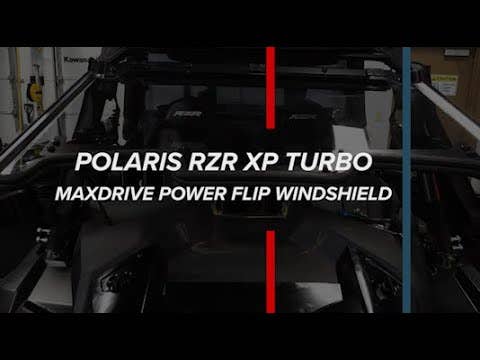Photo of SuperATV Polaris RZR XP Turbo MaxDrive Power Flip Windshield by SuperATV - Premium Windshields for UTVs / Side by Sides