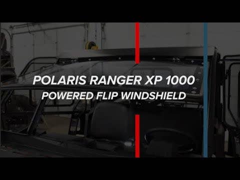 Photo of SuperATV Polaris Ranger XP 900 Powered Flip Windshield by SuperATV - Premium Windshields for UTVs / Side by Sides