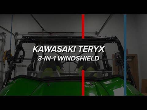 Photo of SuperATV Kawasaki Teryx 3-in-1 Windshield by SuperATV - Premium Windshields for UTVs / Side by Sides