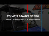 Photo of SuperATV Polaris Ranger SP 570 Scratch-Resistant Flip Windshield by SuperATV - Premium Windshields for UTVs / Side by Sides