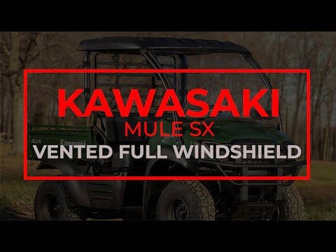 Photo of SuperATV Kawasaki Mule SX Vented Full Windshield by SuperATV - Premium Windshields for UTVs / Side by Sides