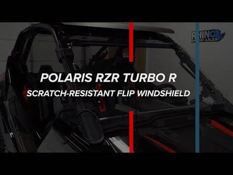 Photo of SuperATV Polaris RZR Turbo R Scratch-Resistant Flip Windshield by SuperATV - Premium Windshields for UTVs / Side by Sides