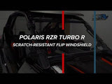 Photo of SuperATV Polaris RZR Turbo R Scratch-Resistant Flip Windshield by SuperATV - Premium Windshields for UTVs / Side by Sides