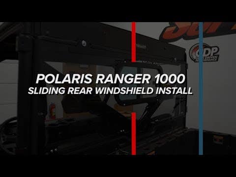 Photo of SuperATV Polaris Ranger 1000 Sliding Rear Windshield by SuperATV - Premium Windshields for UTVs / Side by Sides