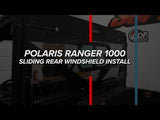 Photo of SuperATV Polaris Ranger 1000 Sliding Rear Windshield by SuperATV - Premium Windshields for UTVs / Side by Sides