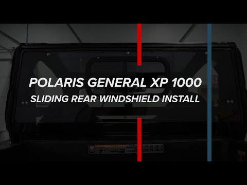 Photo of SuperATV Polaris General 1000 Sliding Rear Windshield by SuperATV - Premium Windshields for UTVs / Side by Sides