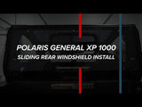Photo of SuperATV Polaris General 1000 Sliding Rear Windshield by SuperATV - Premium Windshields for UTVs / Side by Sides
