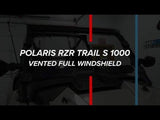 Photo of SuperATV Polaris RZR Trail S 900 Vented Full Windshield by SuperATV - Premium Windshields for UTVs / Side by Sides