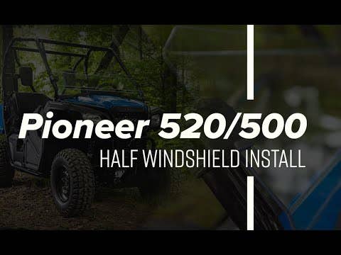 Photo of SuperATV Honda Pioneer 520 Half Windshield by SuperATV - Premium Windshields for UTVs / Side by Sides