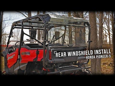 Photo of SuperATV Honda Pioneer 1000 Rear Windshield by SuperATV - Premium Windshields for UTVs / Side by Sides