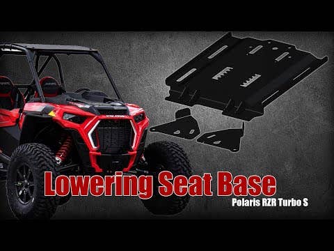 Photo of SuperATV Polaris RZR Seat Lowering Base by SuperATV - Premium Seats & Seat Accessories for UTVs / Side by Sides