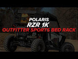 Photo of SuperATV Polaris RZR XP Turbo Outfitter Sport Bed Rack by SuperATV - Premium Storage for UTVs / Side by Sides