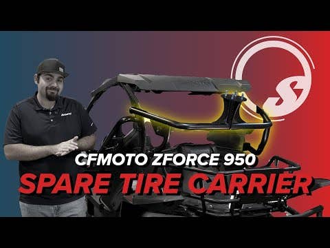 Photo of SuperATV CFMOTO ZForce 950 Spare Tire Carrier by SuperATV - Premium Mounts for UTVs / Side by Sides