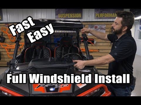 Photo of SuperATV Polaris General XP 1000 Full Windshield by SuperATV - Premium Windshields for UTVs / Side by Sides