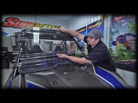 Photo of SuperATV Honda Talon 1000 Scratch Resistant Flip Windshield by SuperATV - Premium Windshields for UTVs / Side by Sides