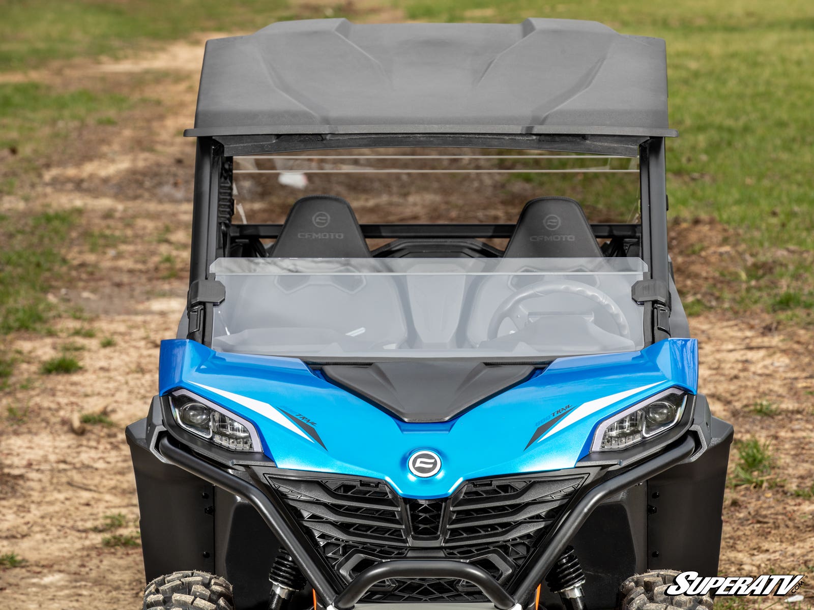 Photo of SuperATV CFMOTO ZForce 950 Sport Scratch-Resistant Half Windshield by SuperATV - Premium Windshields for UTVs / Side by Sides