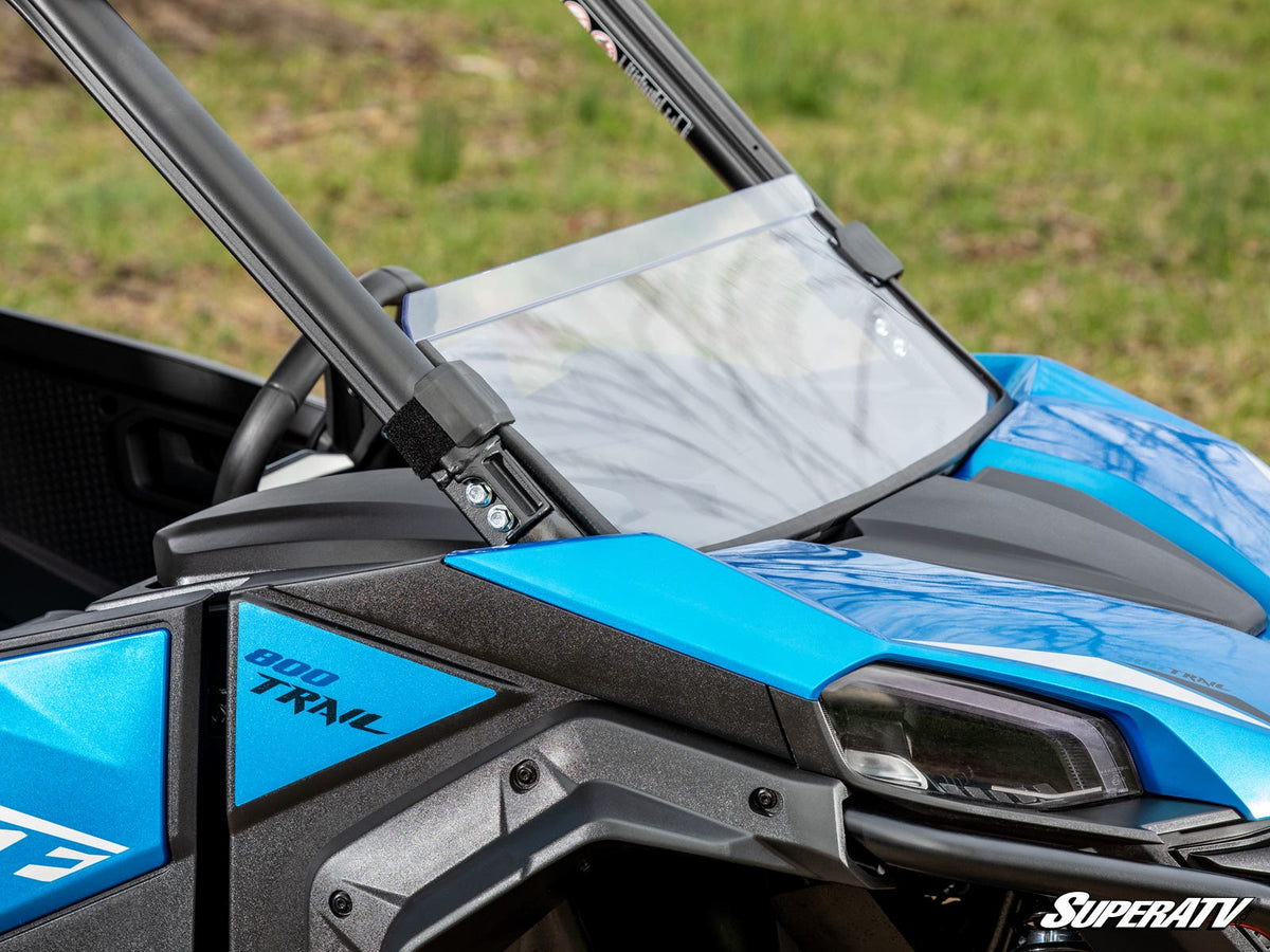 Photo of SuperATV CFMOTO ZForce 950 Trail Scratch-Resistant Half Windshield by SuperATV - Premium Windshields for UTVs / Side by Sides