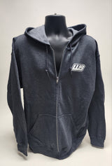 Warp 9 Racing Zip-Up Hoodie - Gray