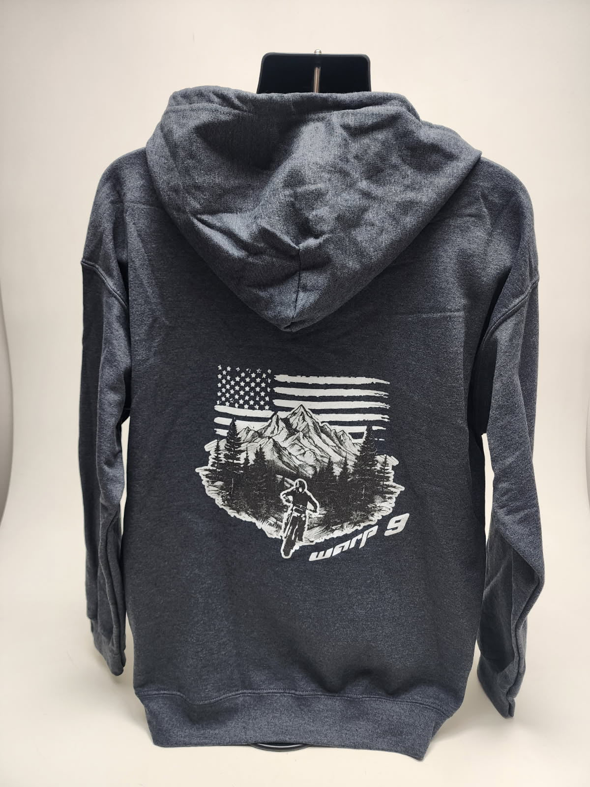 Warp 9 Racing Zip-Up Hoodie - Gray