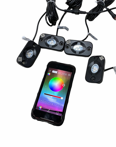 Photo of RGB LED Color Changing Rock Lights by GGLighting - Premium for UTVs / Side by Sides