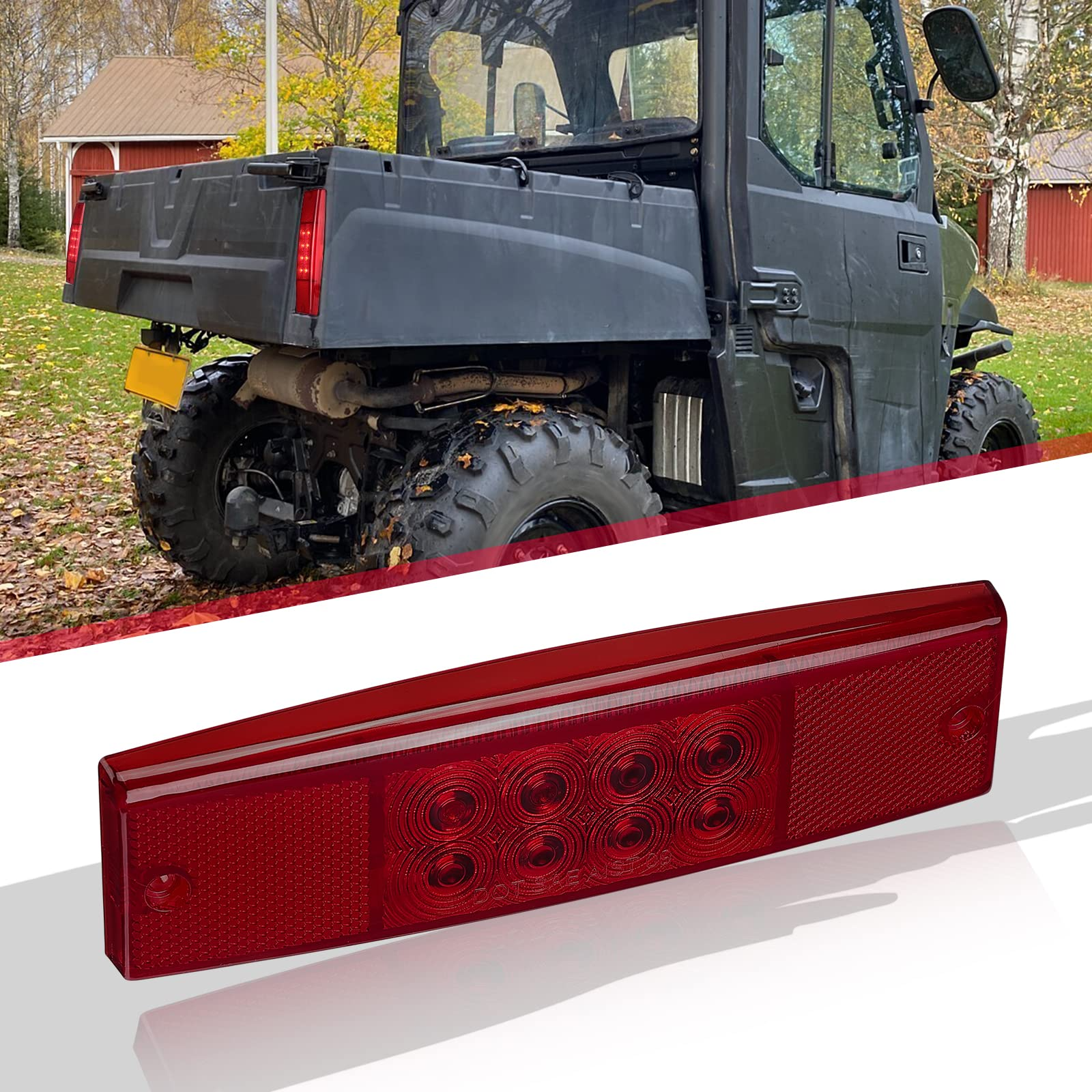 Photo of Rear Tail Light Fit Polaris Ranger 400/ 500/ 570/ Midsize 800 by Kemimoto - Premium for UTVs / Side by Sides