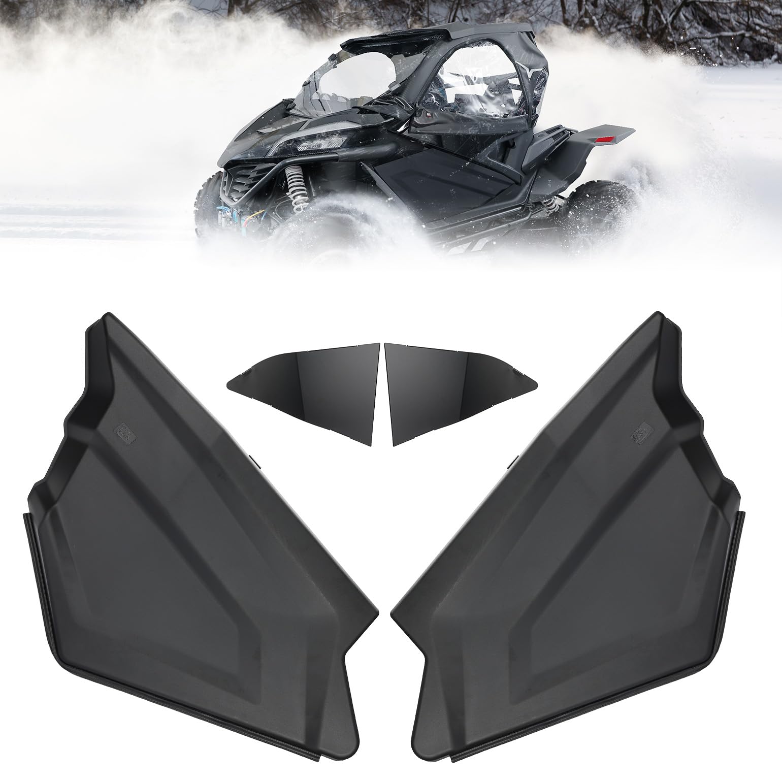 Photo of Plastic Lower Doors Inserts for CFMOTO ZForce 950 by Kemimoto - Premium for UTVs / Side by Sides