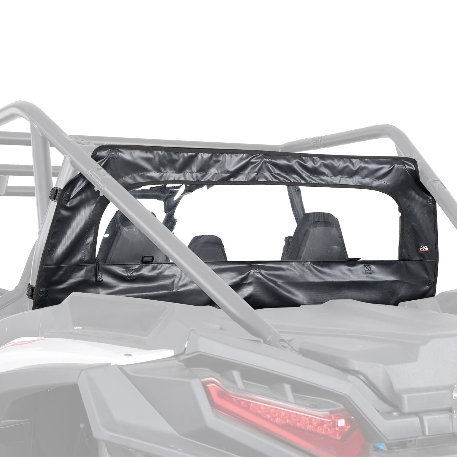 Photo of Rear Soft Windshield for Polaris RZR XP 1000 / XP 4 1000 2024-2025 by Kemimoto - Premium for UTVs / Side by Sides