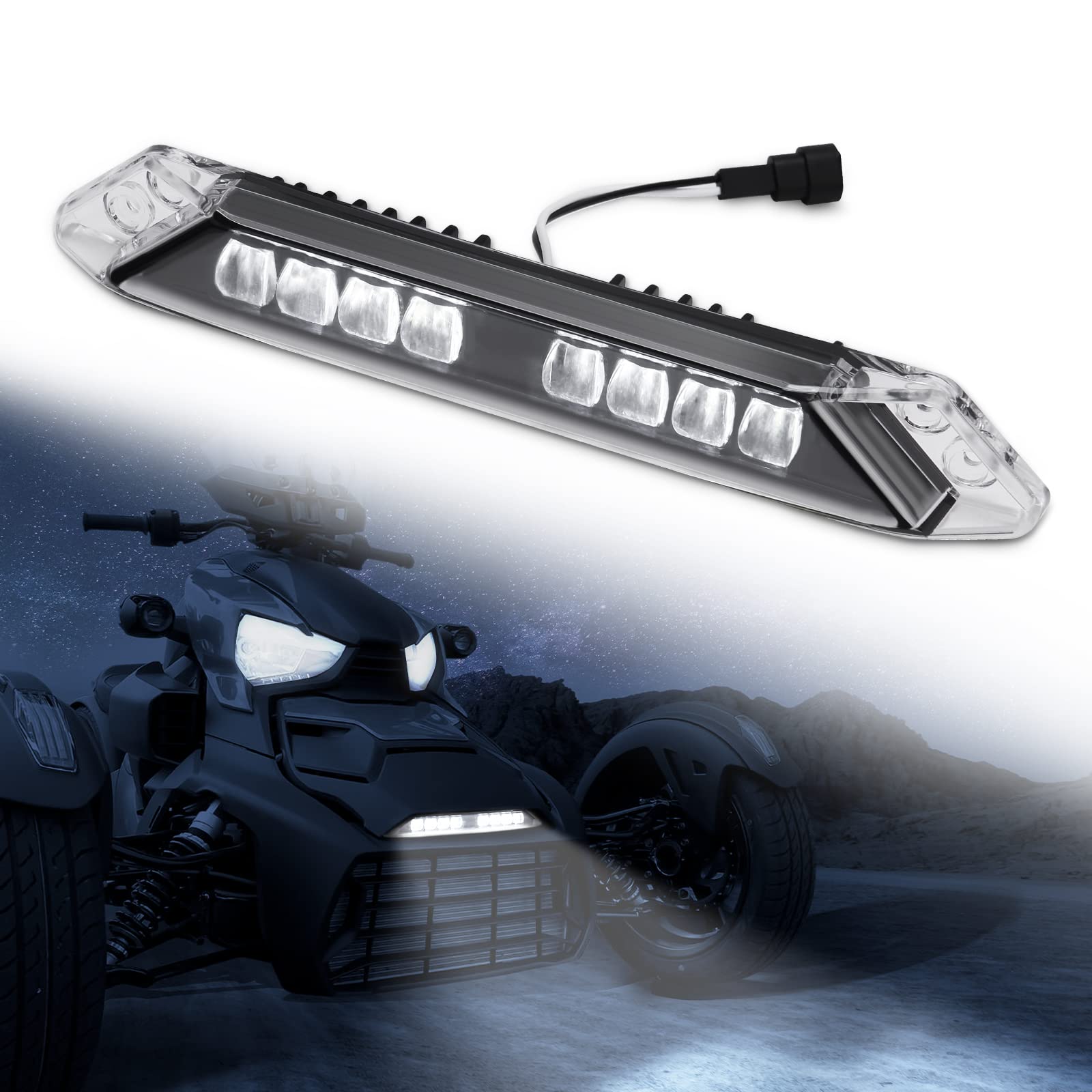 Photo of Kemimoto Front Bumper Light Bar For Can-Am Ryker 600, 900 by Kemimoto - Premium for UTVs / Side by Sides