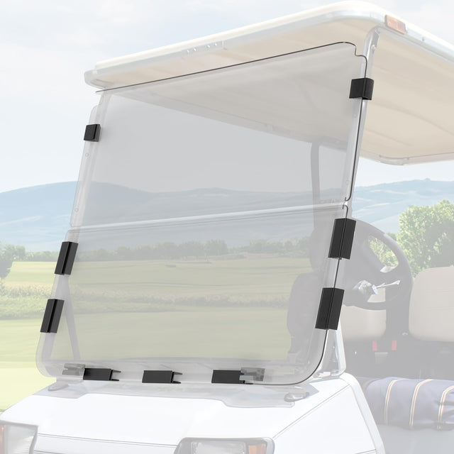 Photo of Kemimoto Foldable Golf Cart Windshield for Club Car DS (1982-2000) by Kemimoto - Premium for UTVs / Side by Sides