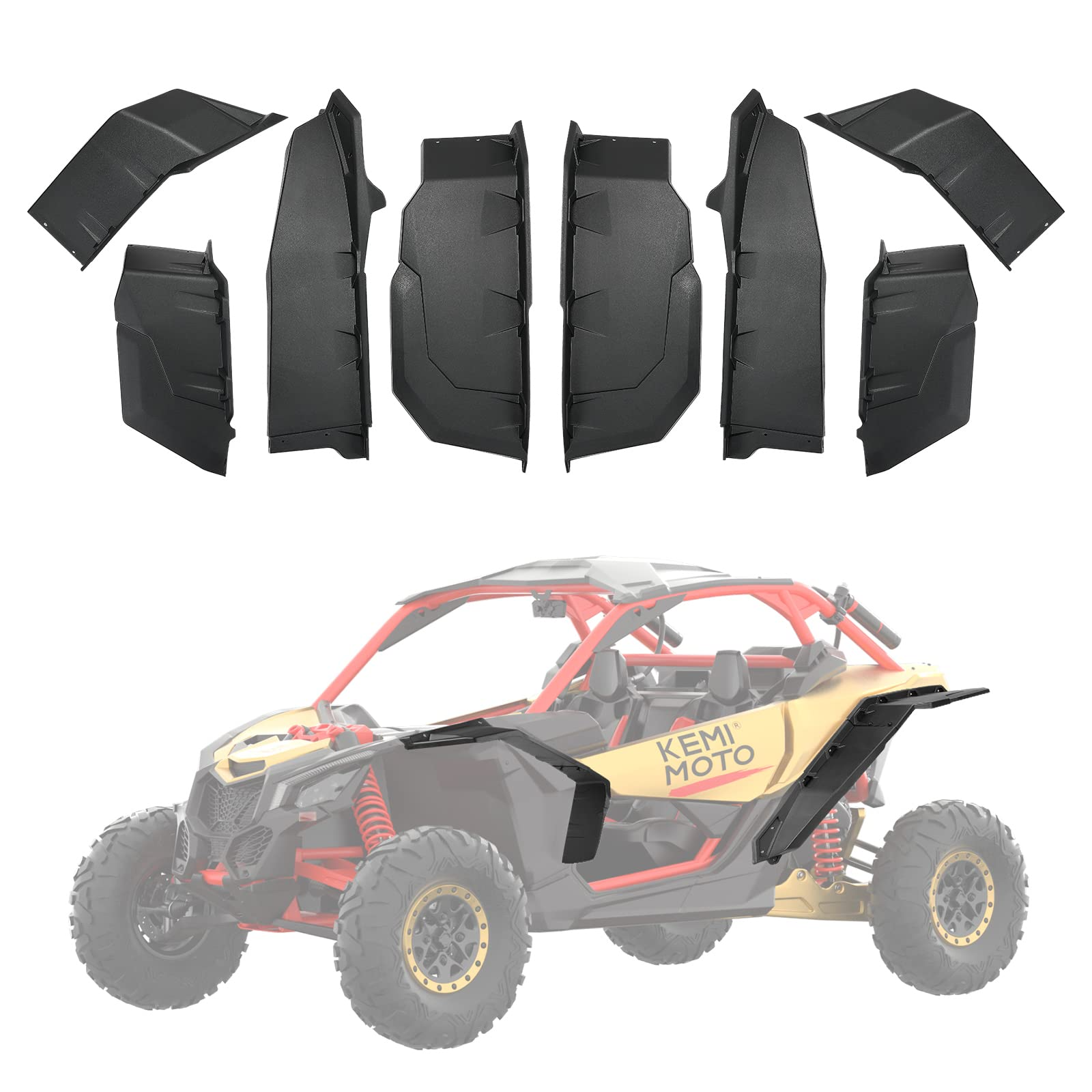 Photo of Upgraded Extended Fender Flares for Can-Am Maverick X3 / X3 Max by Kemimoto - Premium for UTVs / Side by Sides