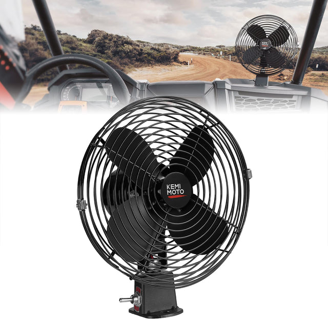 Photo of UTV 12V 8'' Cooling Fan for Car,Truck,RV by Kemimoto - Premium for UTVs / Side by Sides