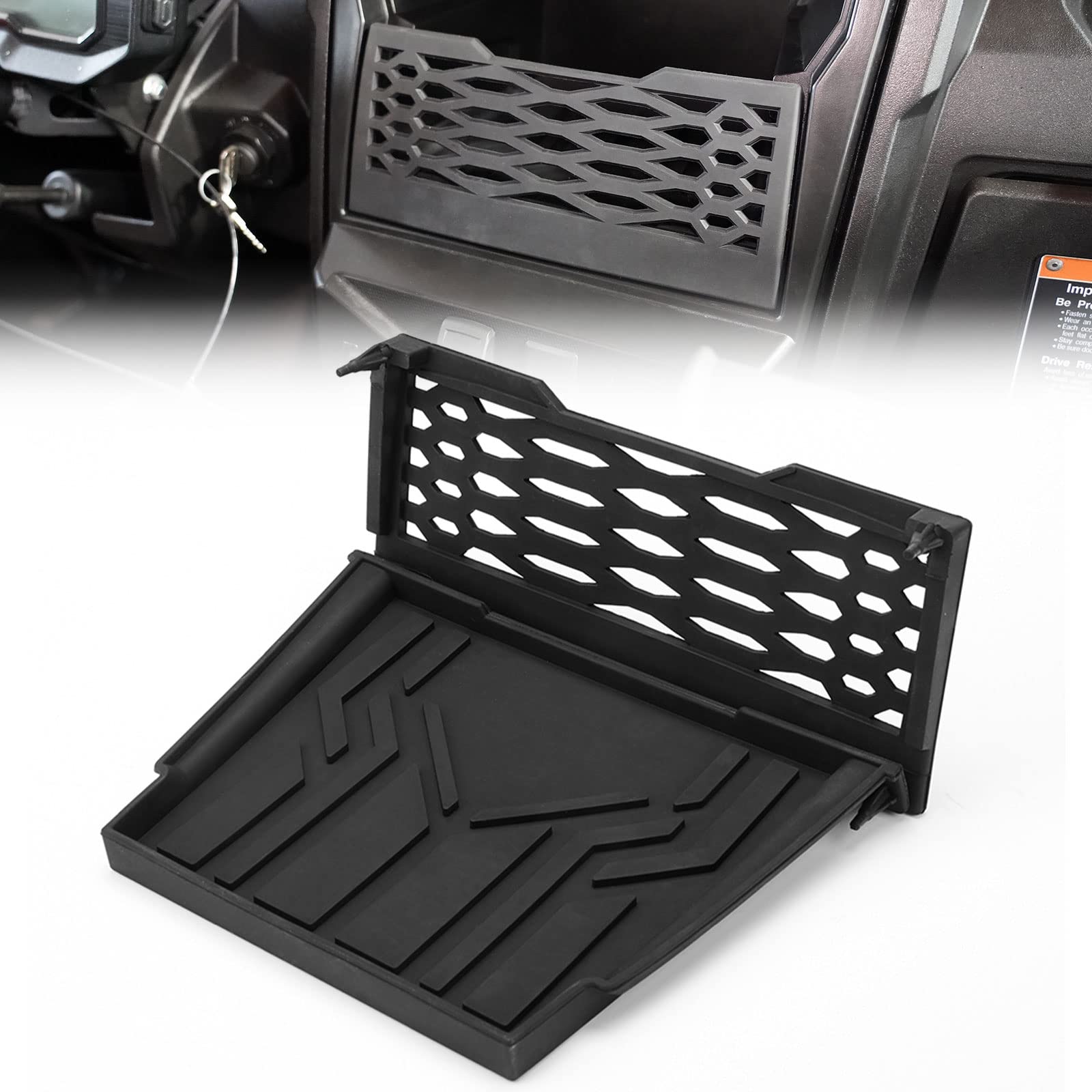 Photo of UTV Dashboard Dash Net with Anti-Slip Tray for Kawasaki Teryx by Kemimoto - Premium for UTVs / Side by Sides