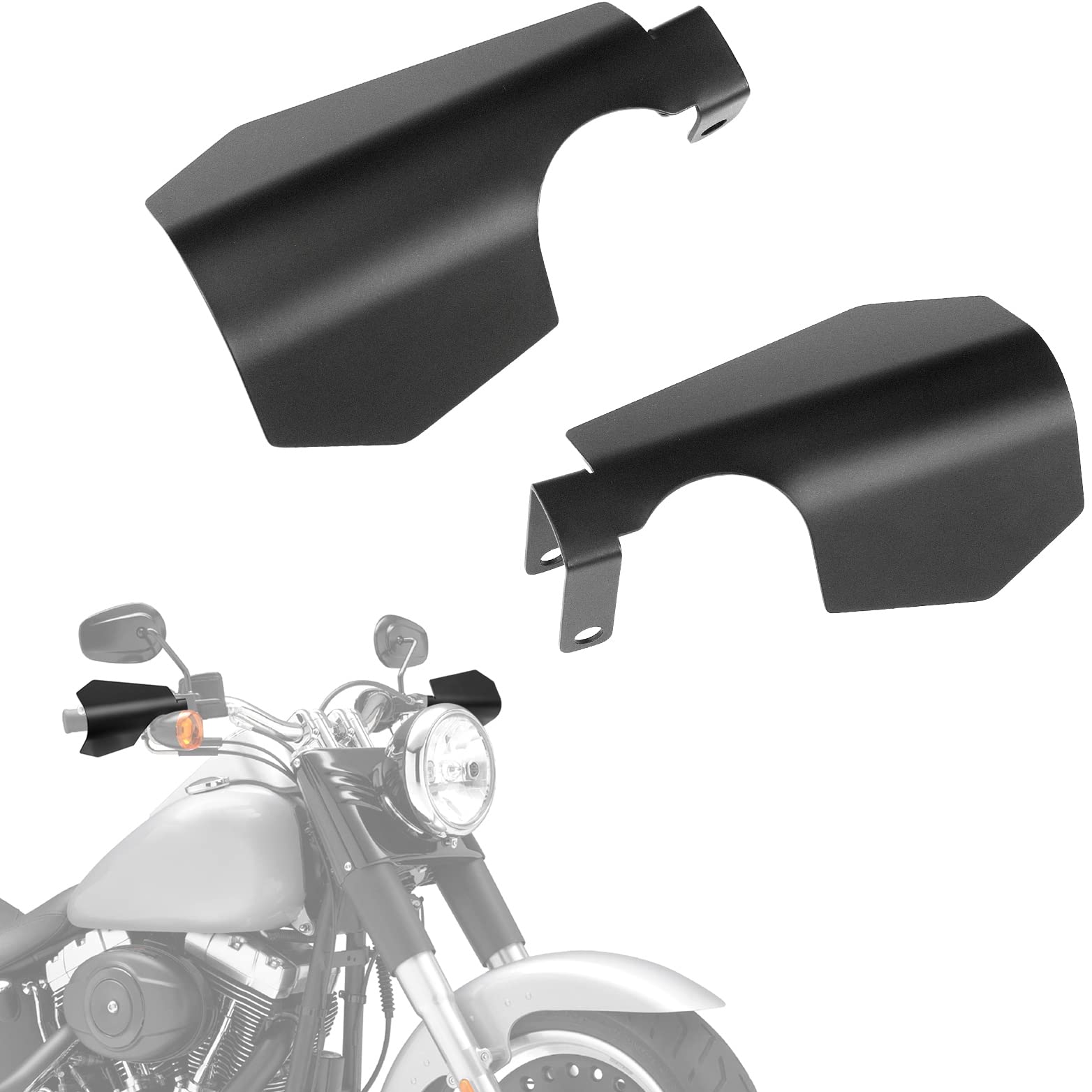 Photo of Motorcycle Handguards, Coffin Cut Hand Shields for Softail (1 Pair ) by Kemimoto - Premium for UTVs / Side by Sides