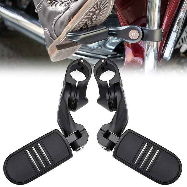 Photo of Motorcycle Highway Pegs Foot Rests by Kemimoto - Premium for UTVs / Side by Sides