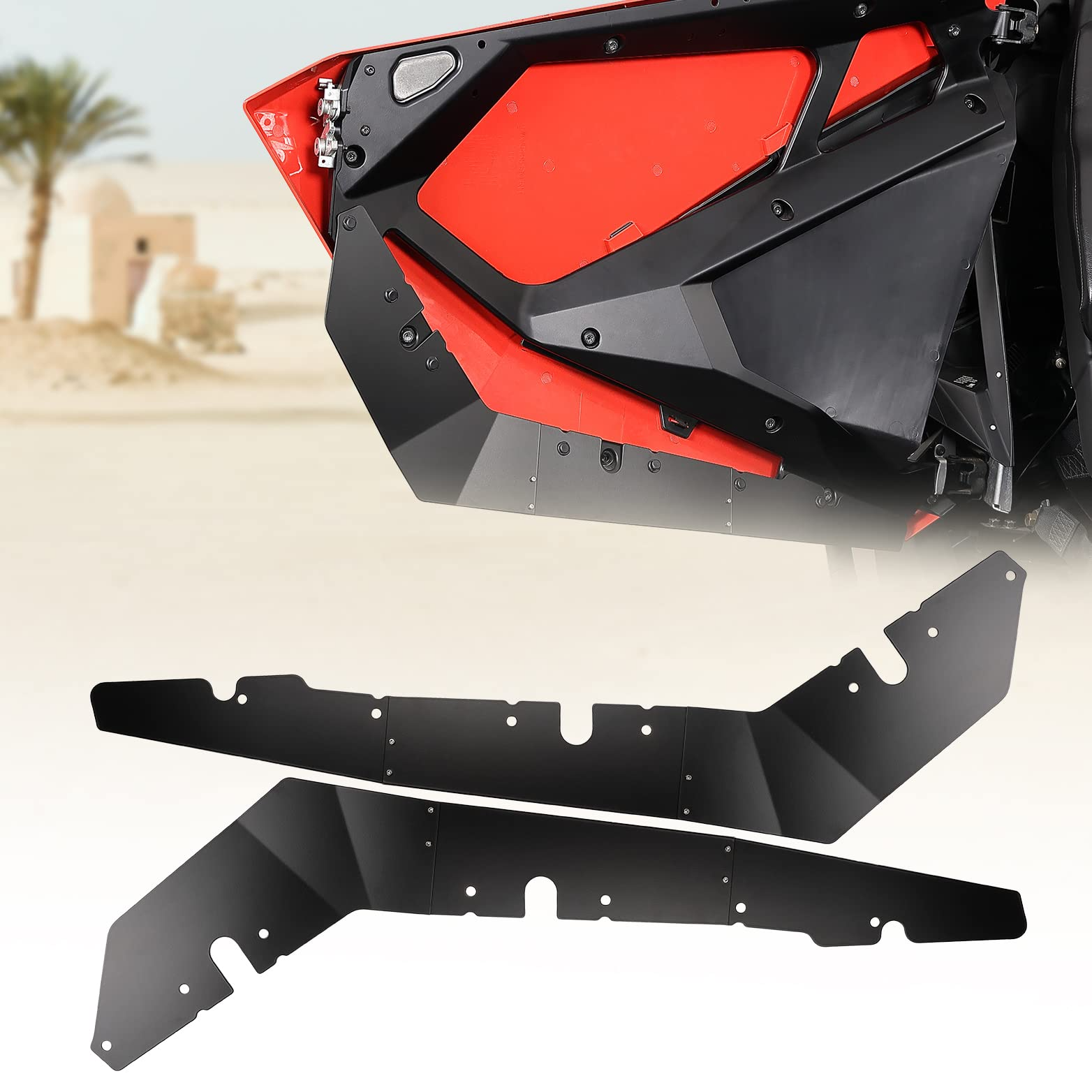 Photo of Lower Door Panels Insert Kit for Polaris RZR PRO XP 2020-2024 by Kemimoto - Premium for UTVs / Side by Sides