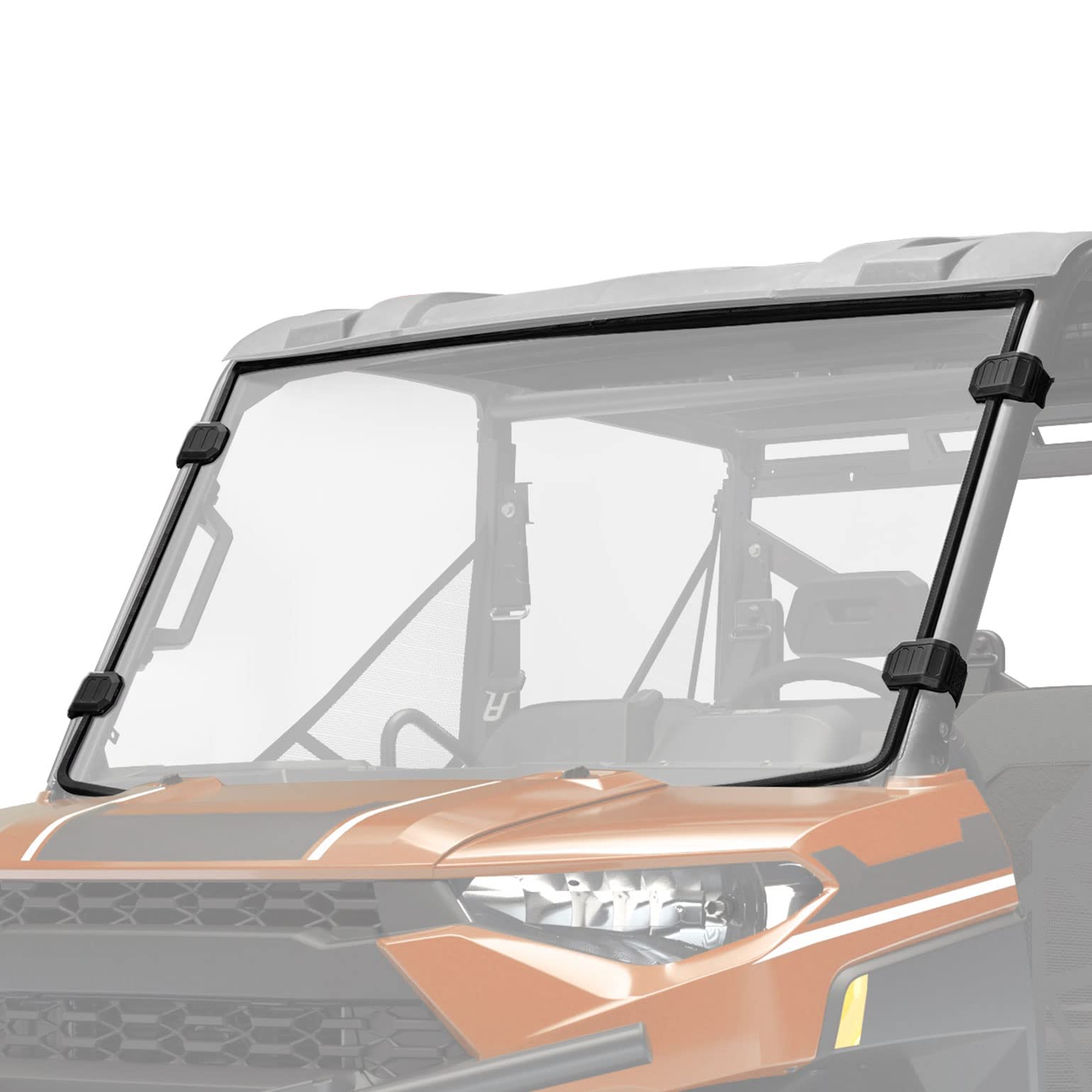 Photo of Kemimoto Front Windshield for Ranger XP 1000/Crew /Ranger 1000/Crew 2017-2025 by Kemimoto - Premium for UTVs / Side by Sides