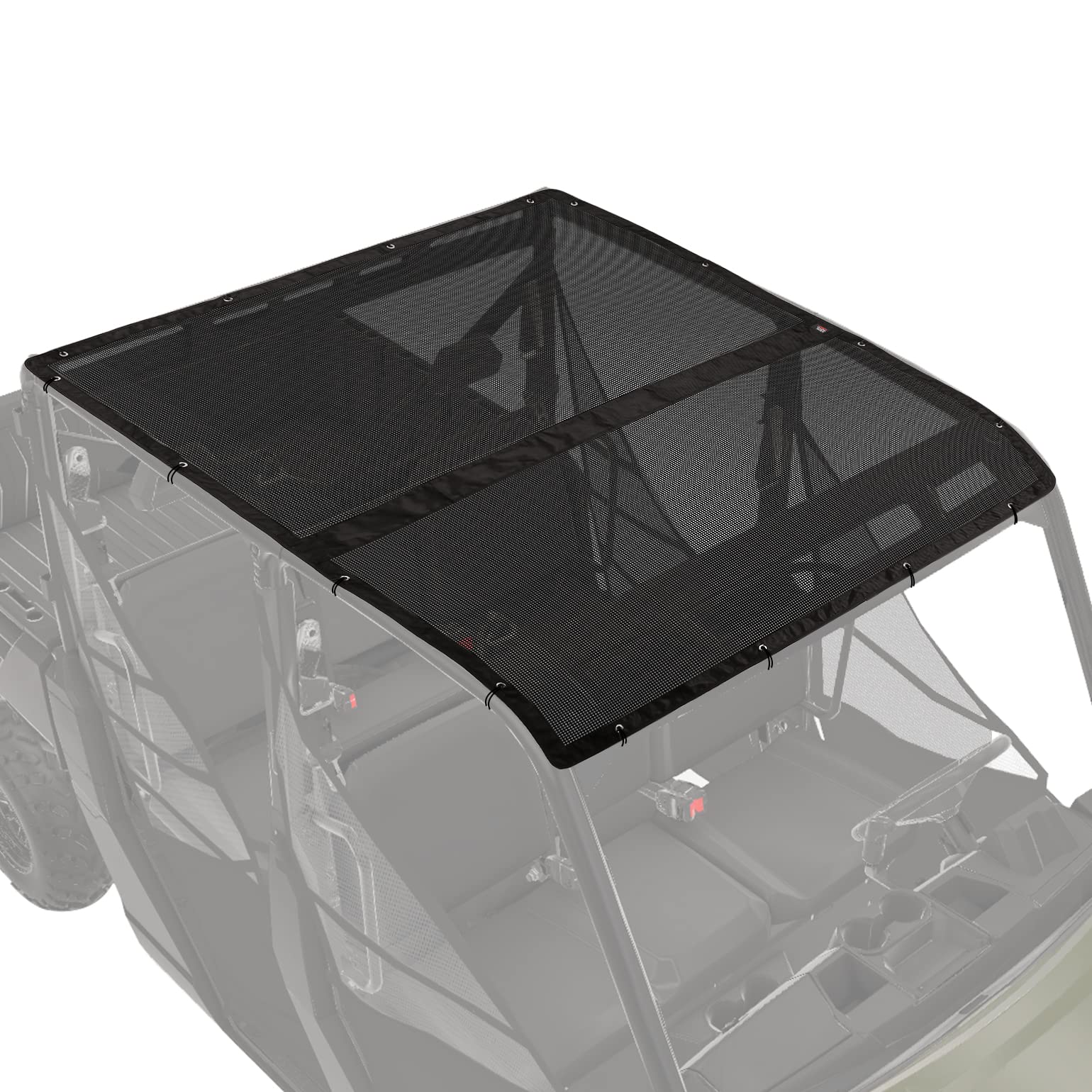 Photo of UTV Soft Top Window Net Mesh for Polaris Ranger 1000 Crew (2017-2024) by Kemimoto - Premium for UTVs / Side by Sides