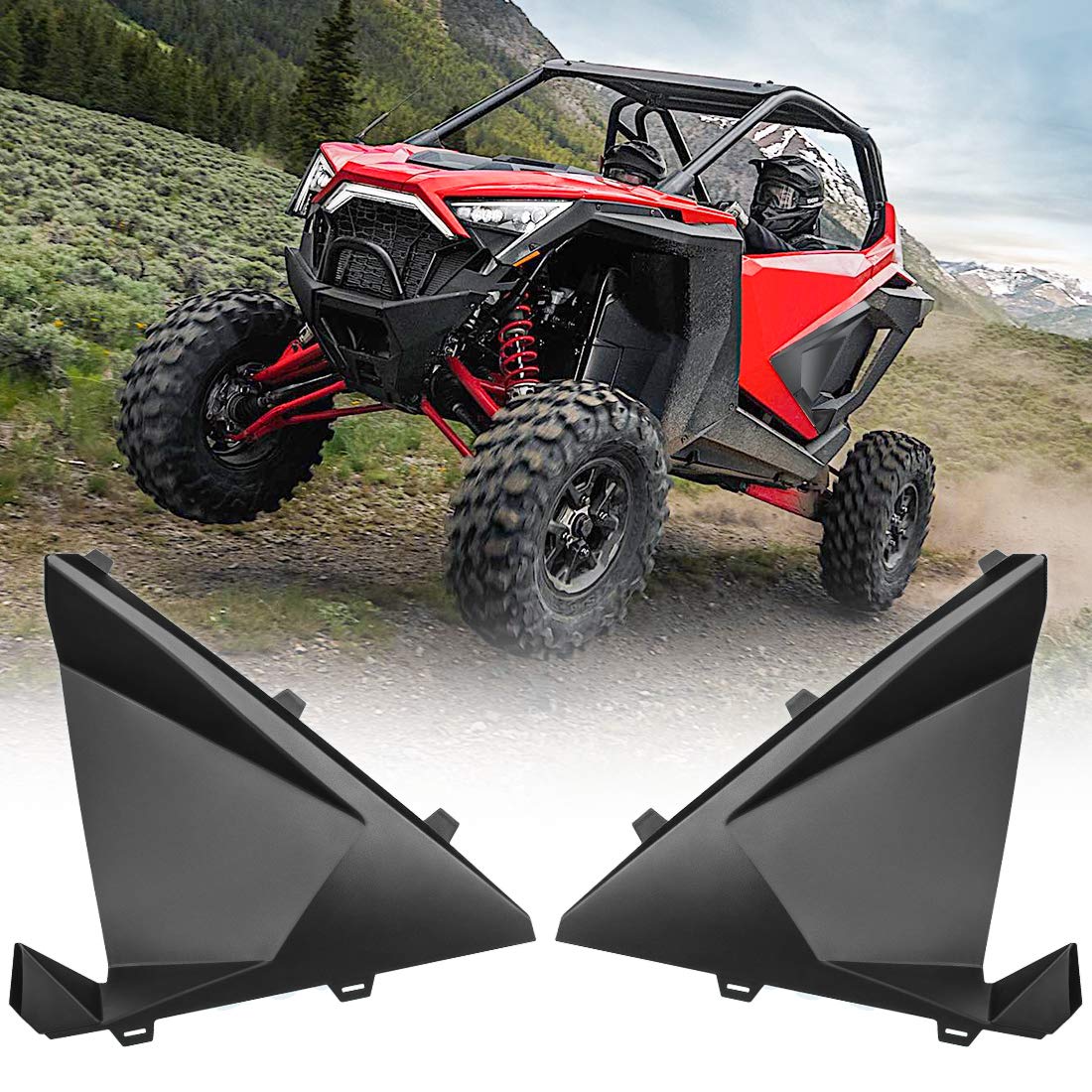 Photo of UTV Lower Half Doors Panels for RZR PRO XP/R/Turbo R 2020-2024 by Kemimoto - Premium for UTVs / Side by Sides
