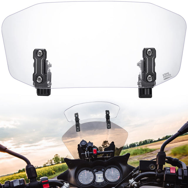 Photo of Motorcycle Windshield Adjustable Extension Clip by Kemimoto - Premium for UTVs / Side by Sides