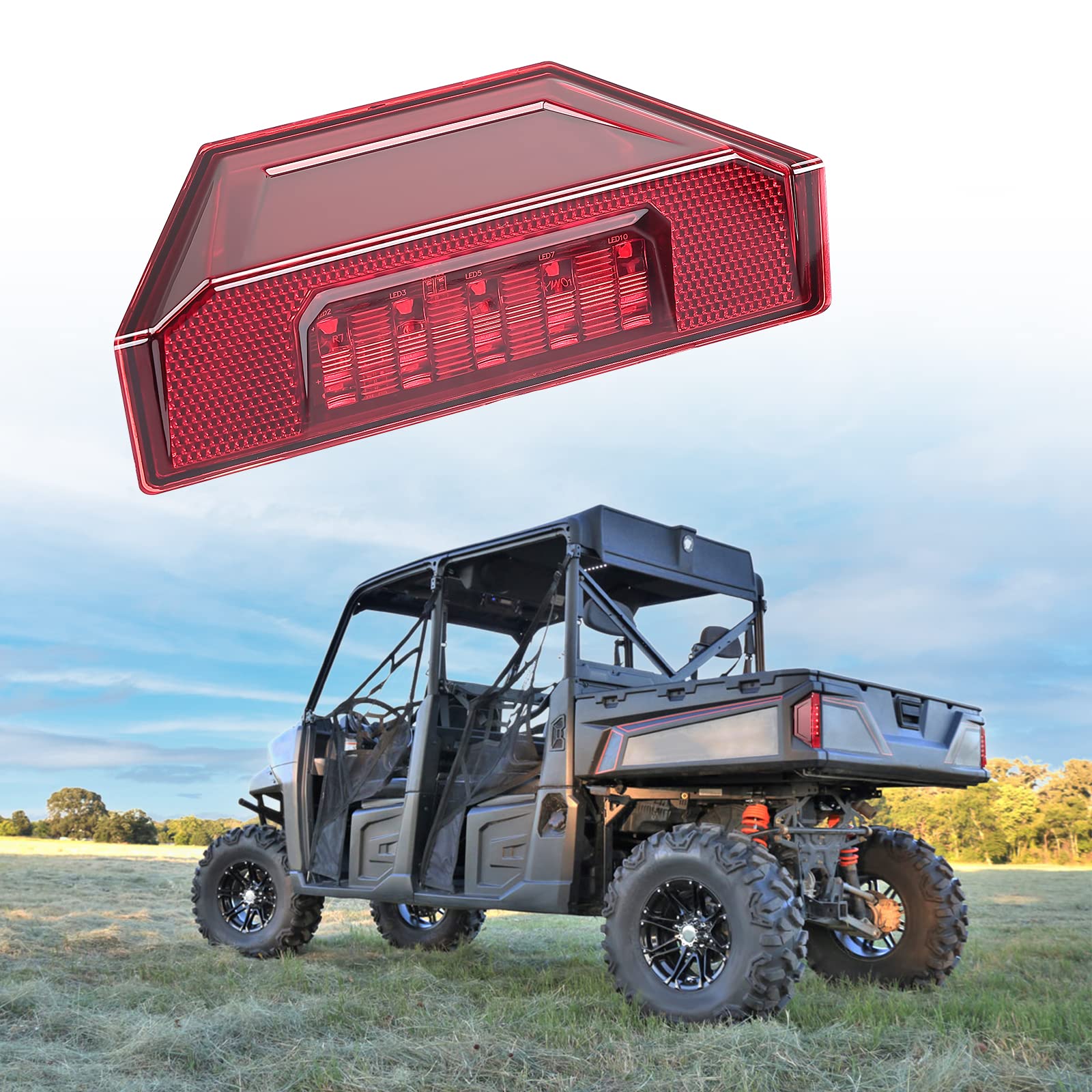 Photo of Tail Light for Polaris Ranger / General (1 PCS) by Kemimoto - Premium for UTVs / Side by Sides