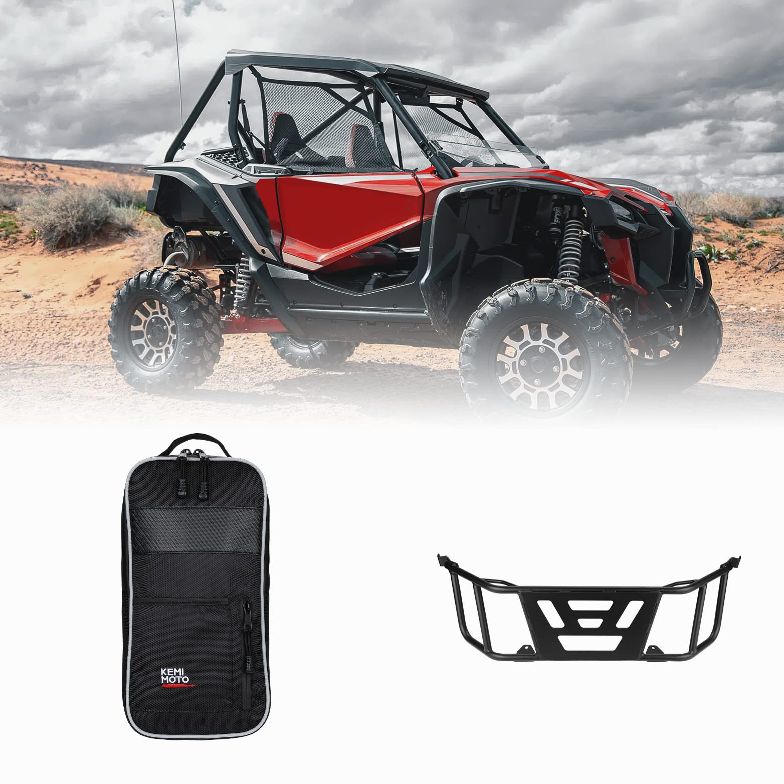 Photo of Tailgate Extender & Center Storage Bag for Talon 1000r 1000x 1000x-4 by Kemimoto - Premium for UTVs / Side by Sides