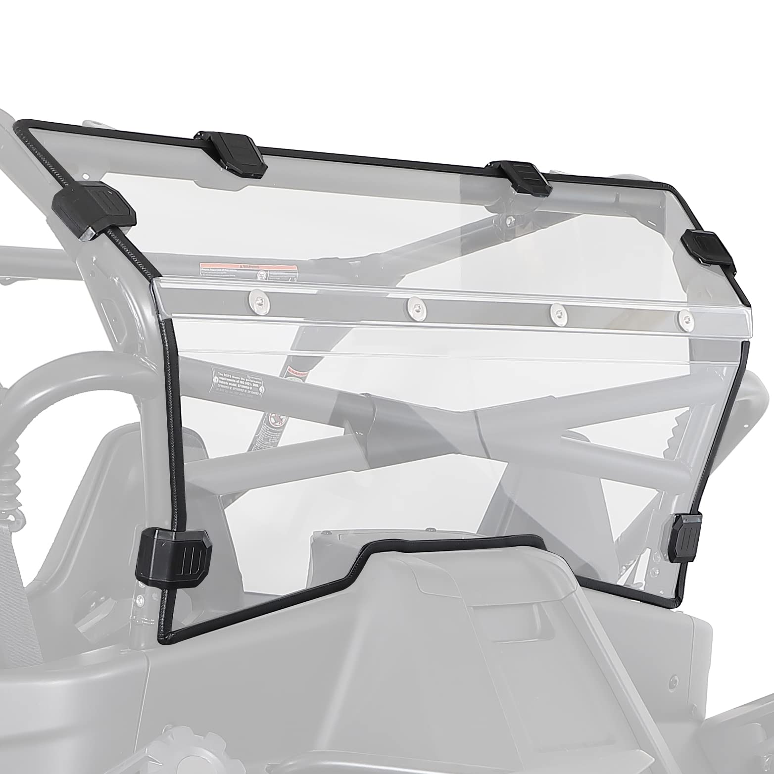 Photo of Tinted Rear Windshield Scratch Resistant for CFMOTO ZForce 950 by Kemimoto - Premium for UTVs / Side by Sides