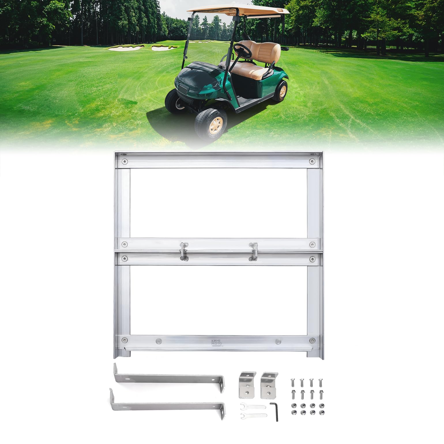 Photo of Kemimoto Aluminum Battery Tray for EZGO TXT/Medalist Golf Cart by Kemimoto - Premium for UTVs / Side by Sides