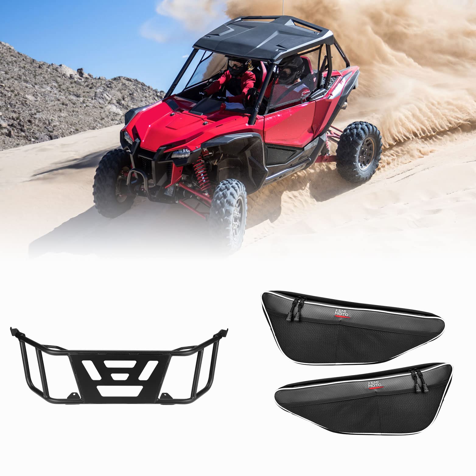 Photo of Kemimoto Door Bags & UTV Bed Tailgate for Talon 1000r 1000x 1000x-4 by Kemimoto - Premium for UTVs / Side by Sides
