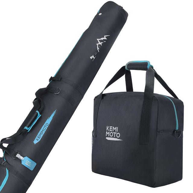 Photo of Ski Bag & Boot Bag Combo Fit Skis Up to 200cm by Kemimoto - Premium for UTVs / Side by Sides