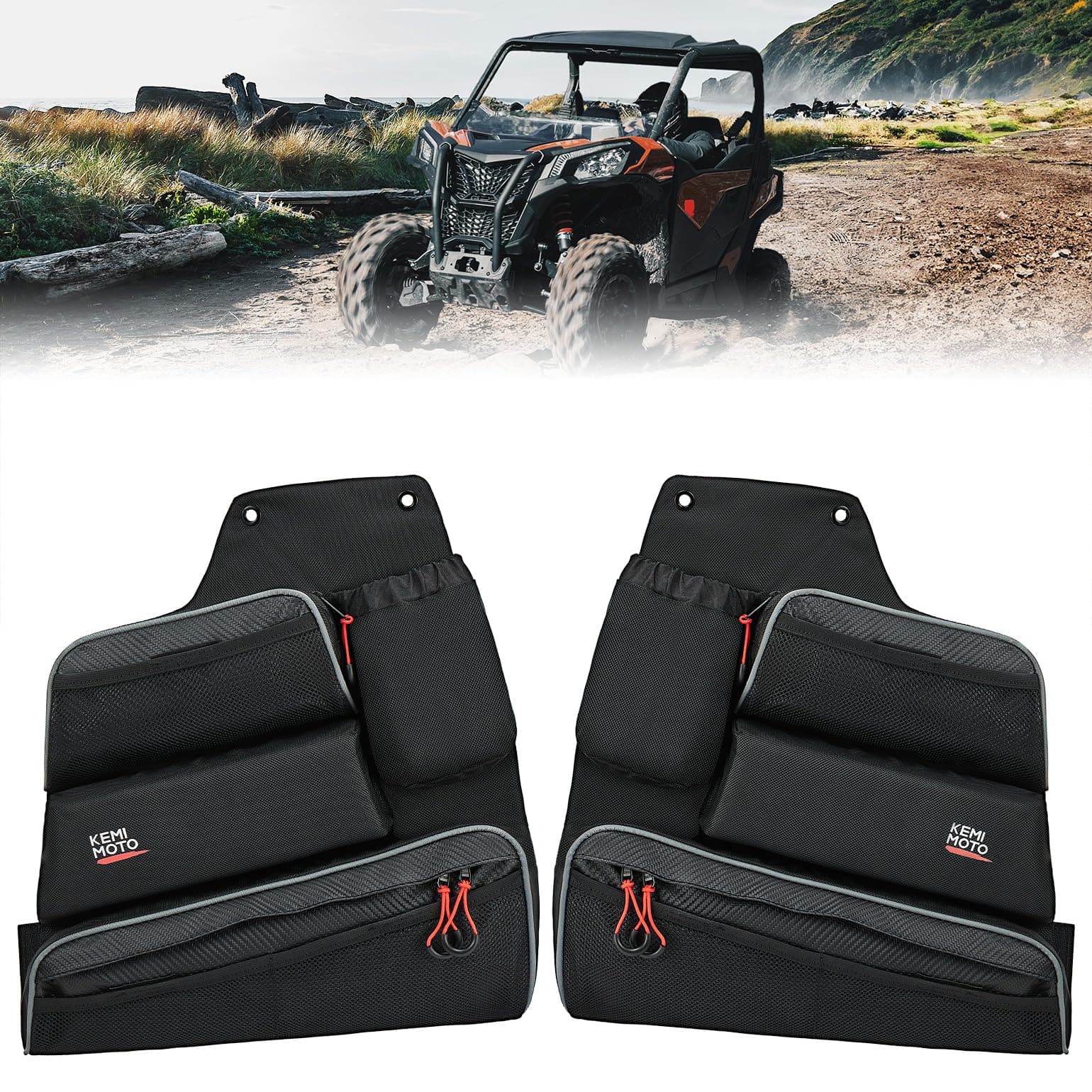 Photo of Kemimoto Door Bags for Can-Am Maverick Trail 1000 | 800 | 700 by Kemimoto - Premium for UTVs / Side by Sides