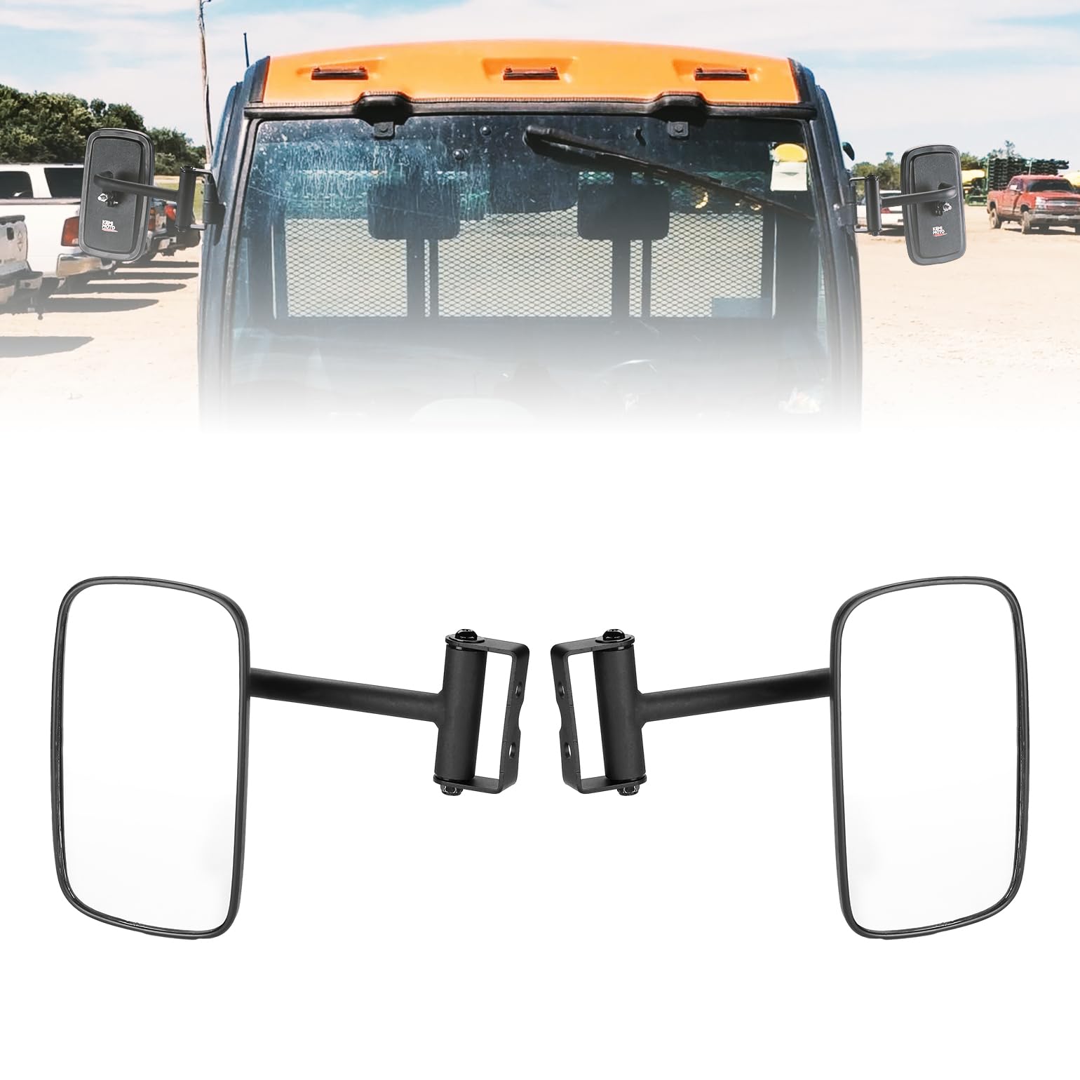 Photo of UTV Side Mirrors for Kubota RTV 400/ 500/ X1100/ X1140/ X1100C by Kemimoto - Premium for UTVs / Side by Sides