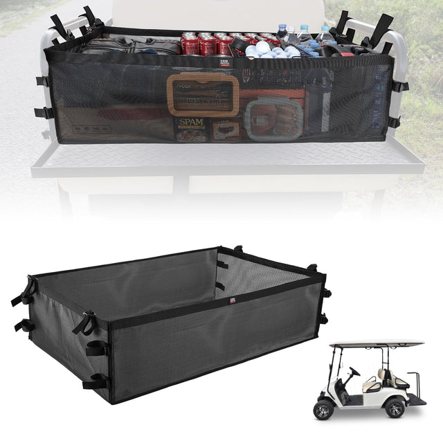 Photo of 4 Passenger Cargo Net for Club Car, EZGO, Drive Golf Carts by Kemimoto - Premium for UTVs / Side by Sides