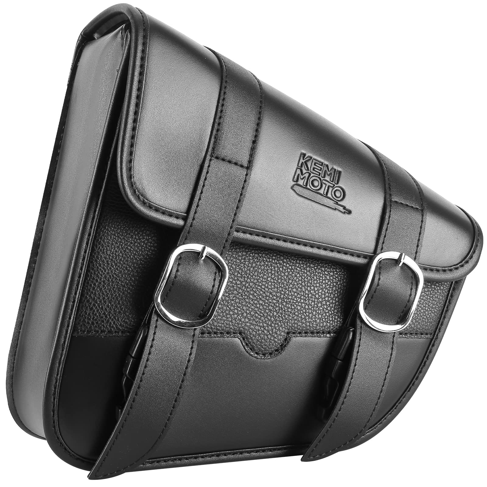 Photo of Synthetic Leather Swing Arm Bags Left Side for Harley by Kemimoto - Premium for UTVs / Side by Sides